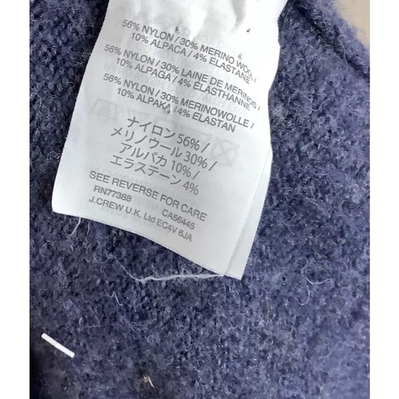 Madewell Sz XXS Kent Cardigan In Coziest Yarn Blue Alpaca Merino Wool Blend - Picture 7 of 7